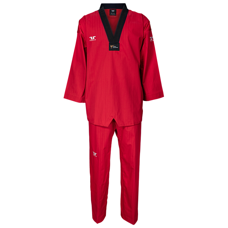 Tusah Red Terra Dan Taekwondo Uniform - WT Approved